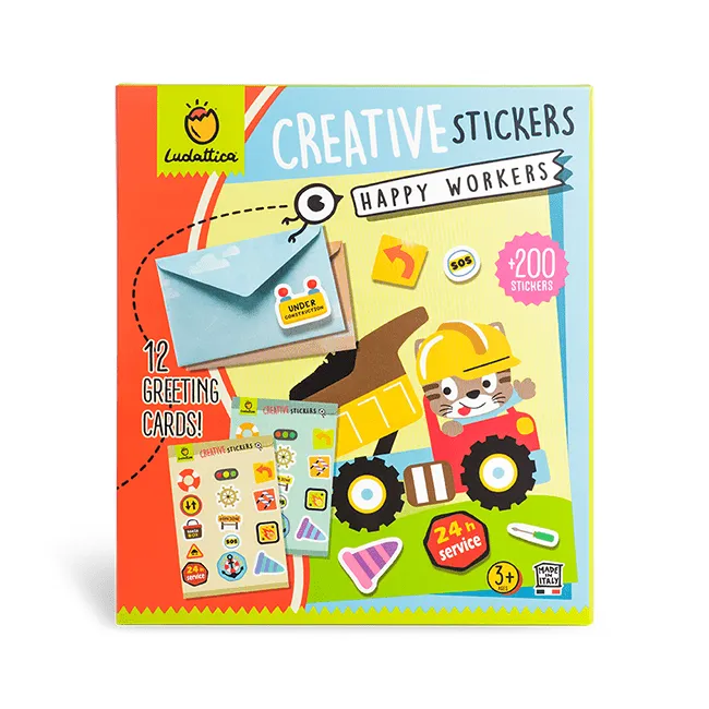 CREATIVE STICKERS HAPPY WORKERS